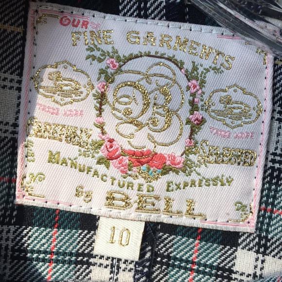 Alicia Bell green plaid button down SIZE 10 - Picture 7 of 8